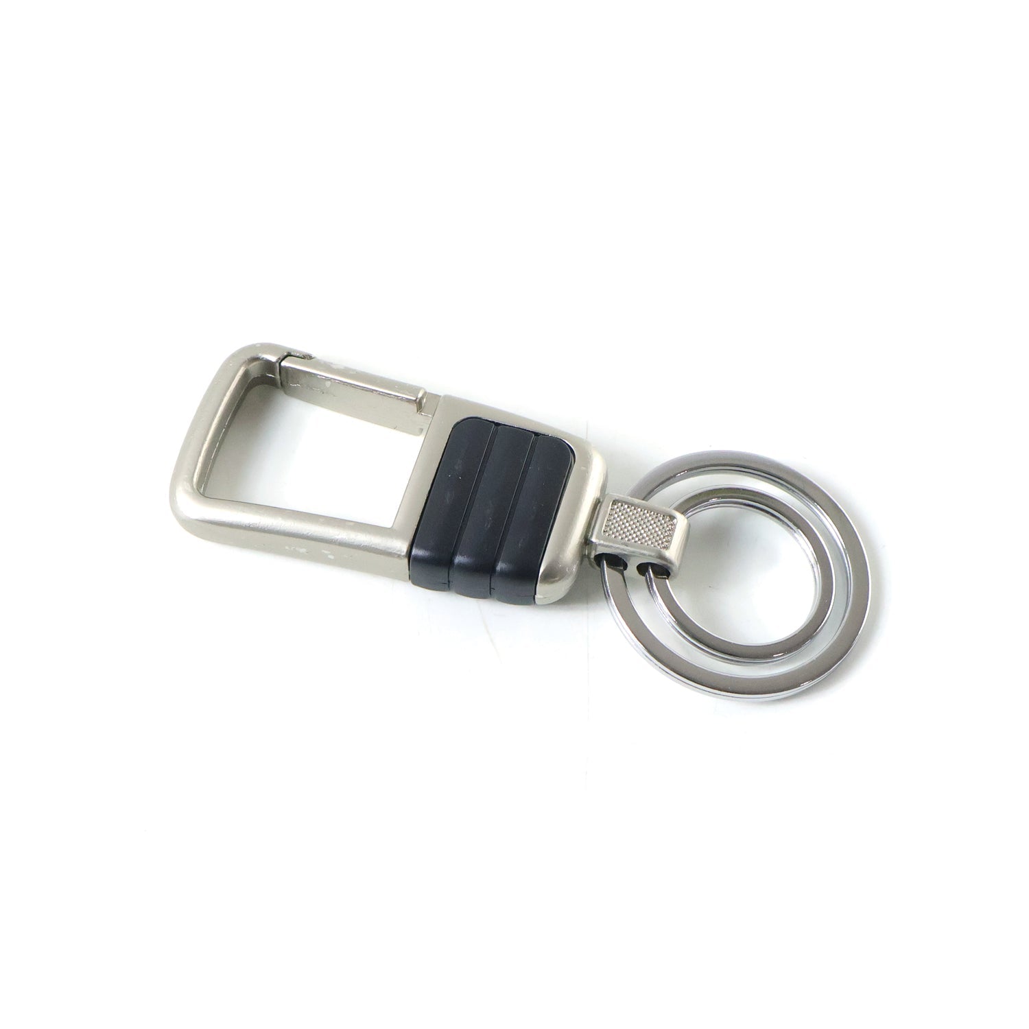 Metal keychain with strong dual rings