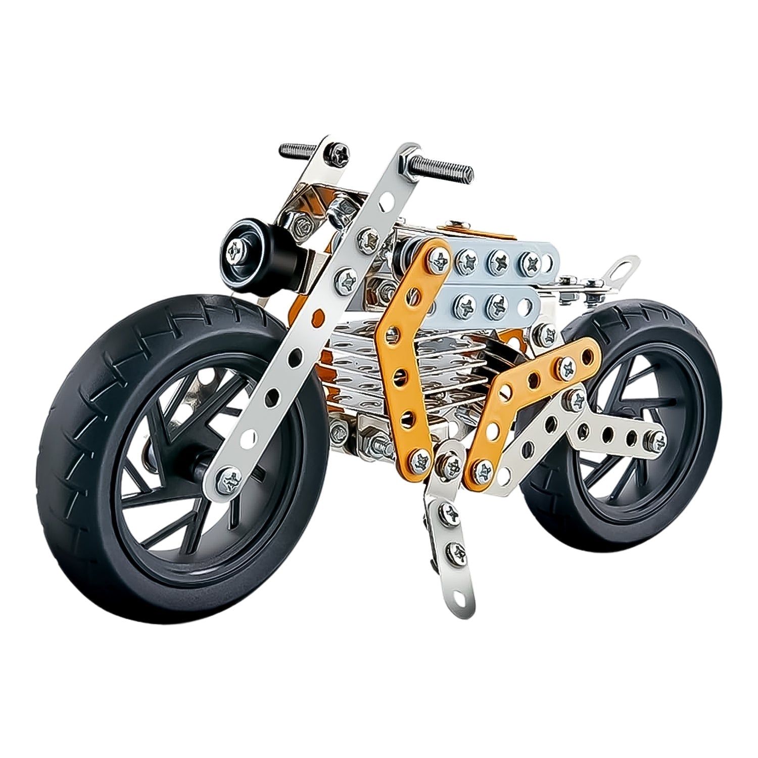 Packaging for the Little Blocks metal bike kit, an ideal gift for young engineers.