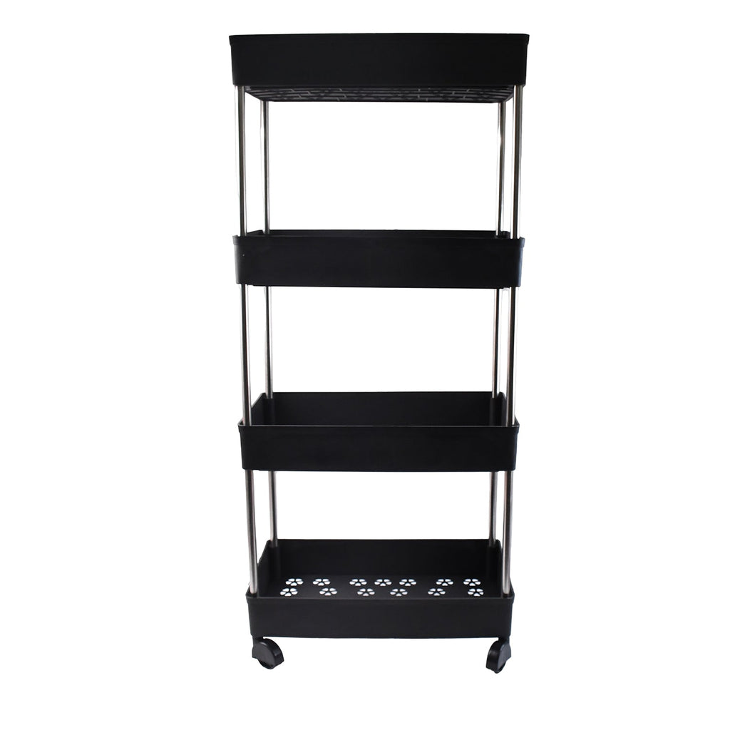 Room roll movable storage rack trolley with multi-use application