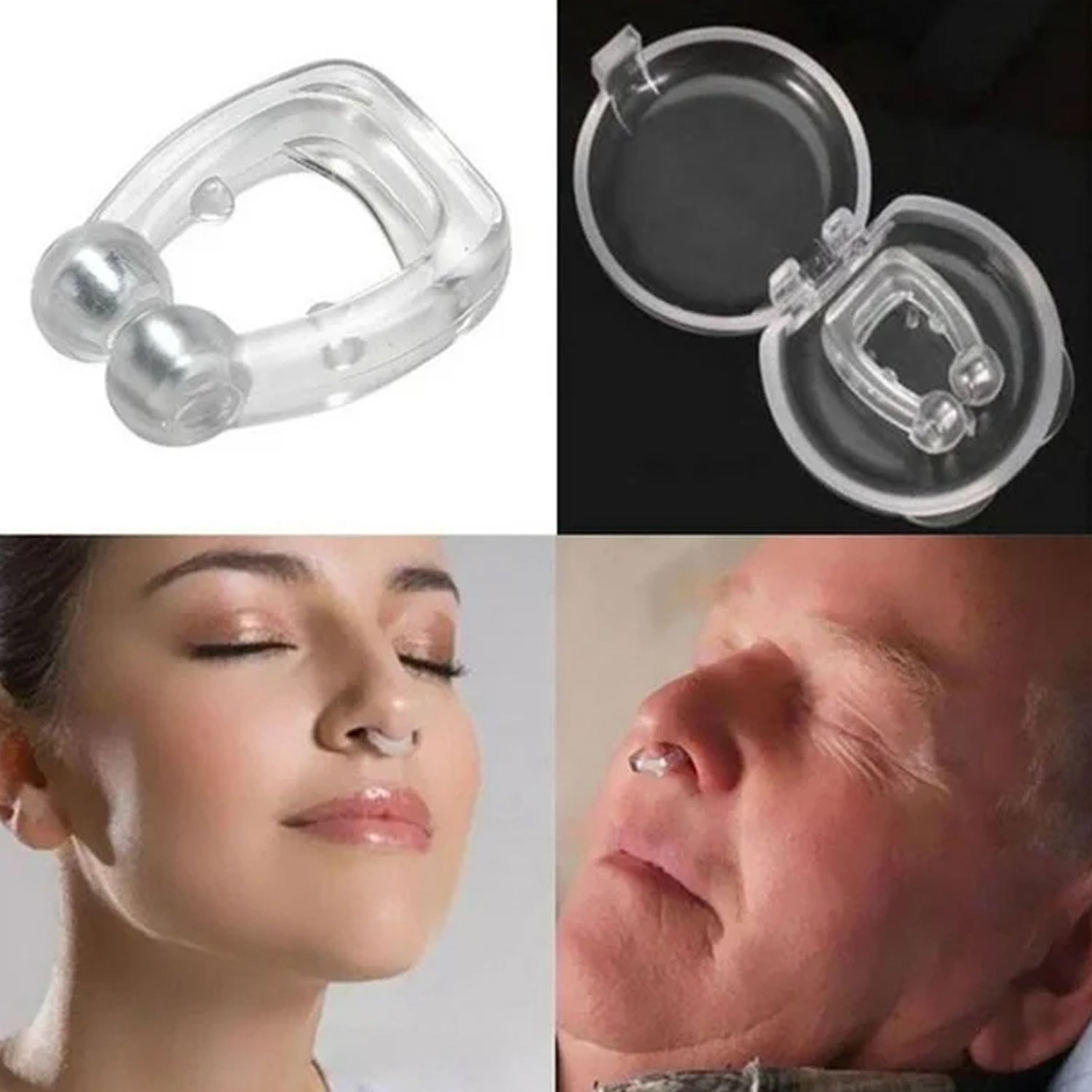 Protective mirror lid case for the silicone magnetic nose clip