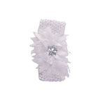 Lightweight elastic baby headband with floral design
