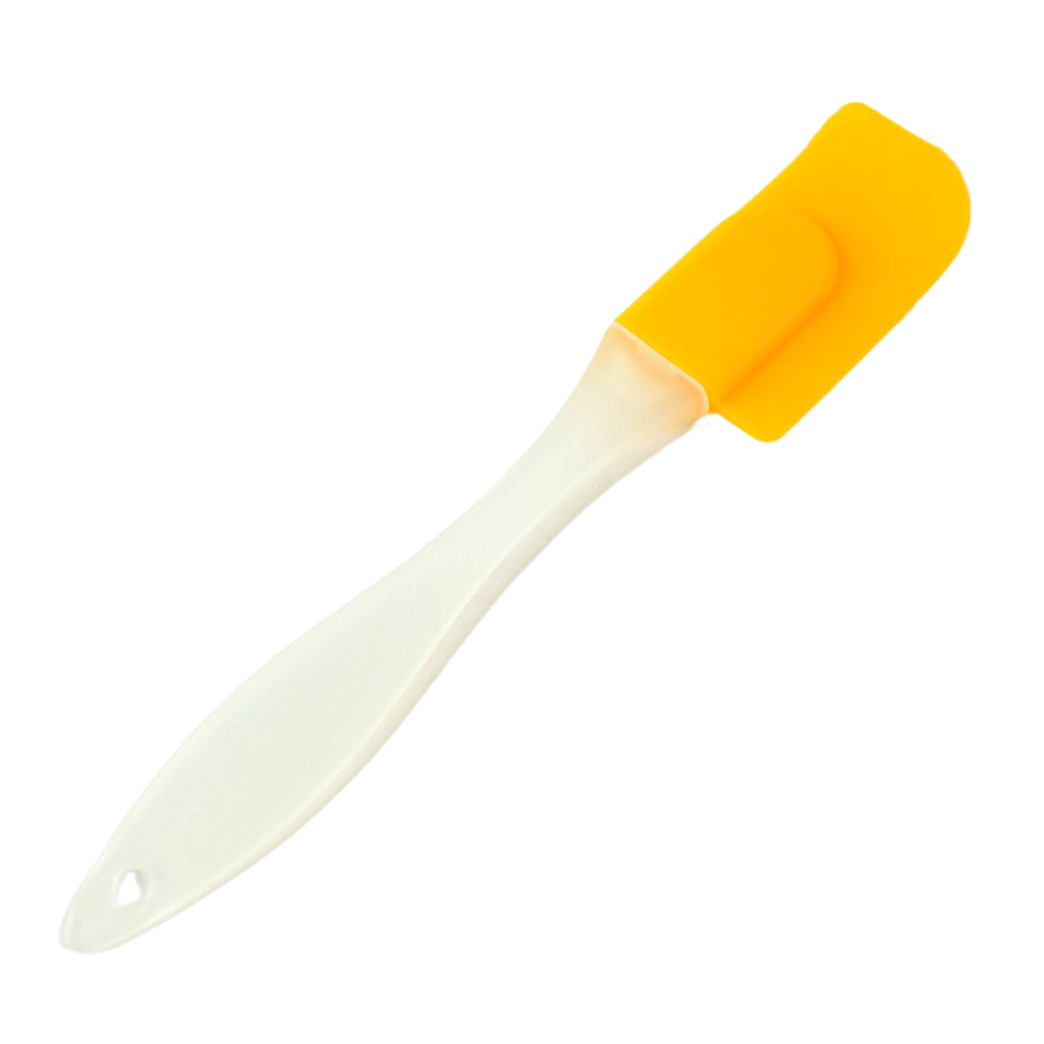 Silicone cooking spatula resting on kitchen counter