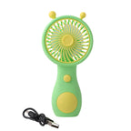Small cartoon style mini fan for outdoor and travel use