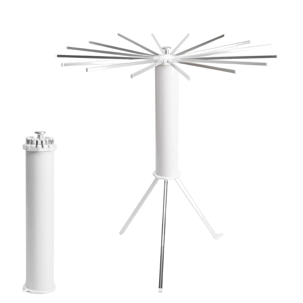 Foldable octopus clothes drying stand in use on balcony for indoor drying