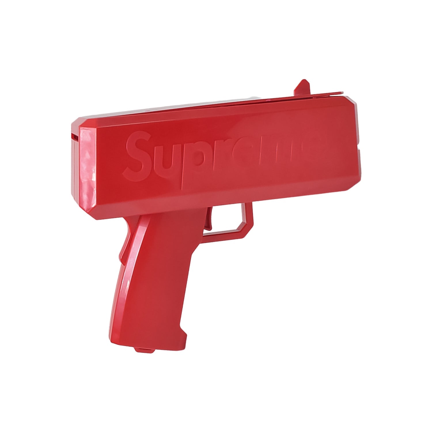 Close-up of the easy-to-use trigger on the money gun.