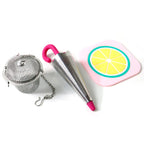 Stainless steel filter basket tea infuser from the 3 in 1 beverage essentials set