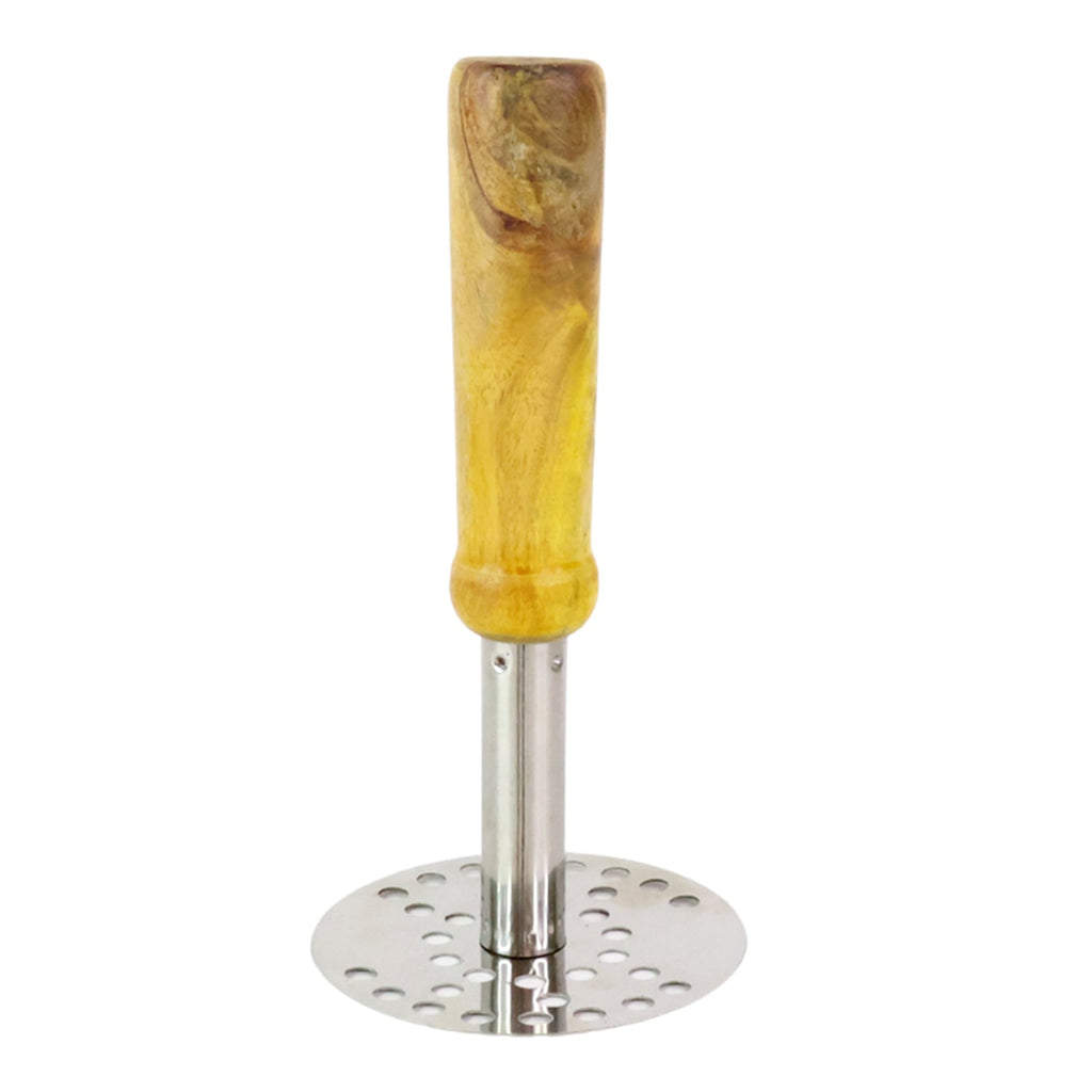 Versatile potato masher suitable for various vegetables and fruits.
