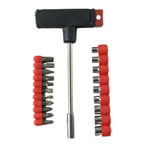 Close-up view of the T Handle Screwdriver Kit, highlighting the bit variety.
