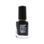 Black waterproof mascara product angled to display packaging
