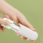 Ergonomic 2-in-1 stainless steel knife peeler with a comfortable non-slip handle.