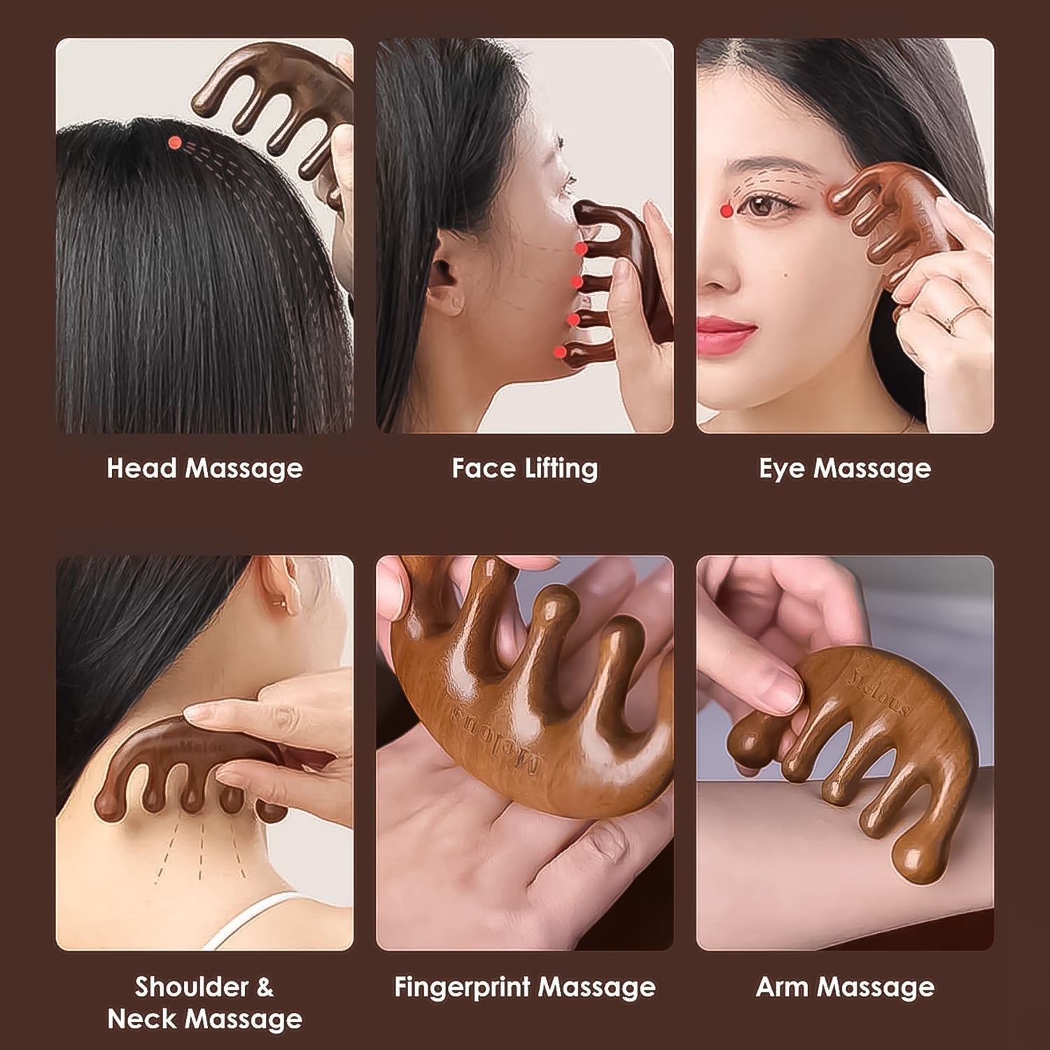 Lightweight head massager comb perfect for daily scalp care