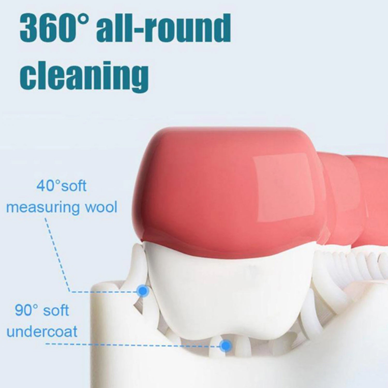Easy-to-use U-shaped toothbrush for kids, promoting good oral hygiene habits.
