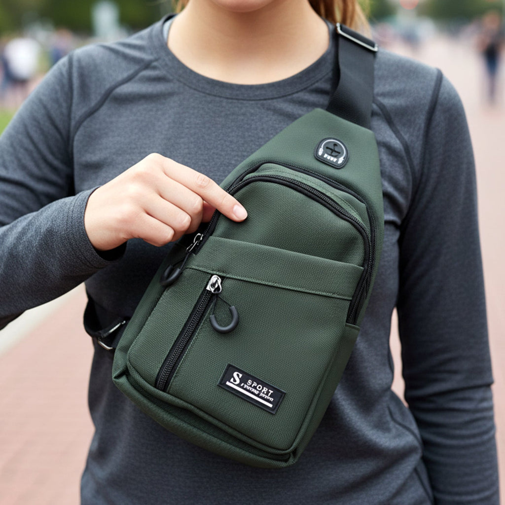 Small travel waist bag with secure storage