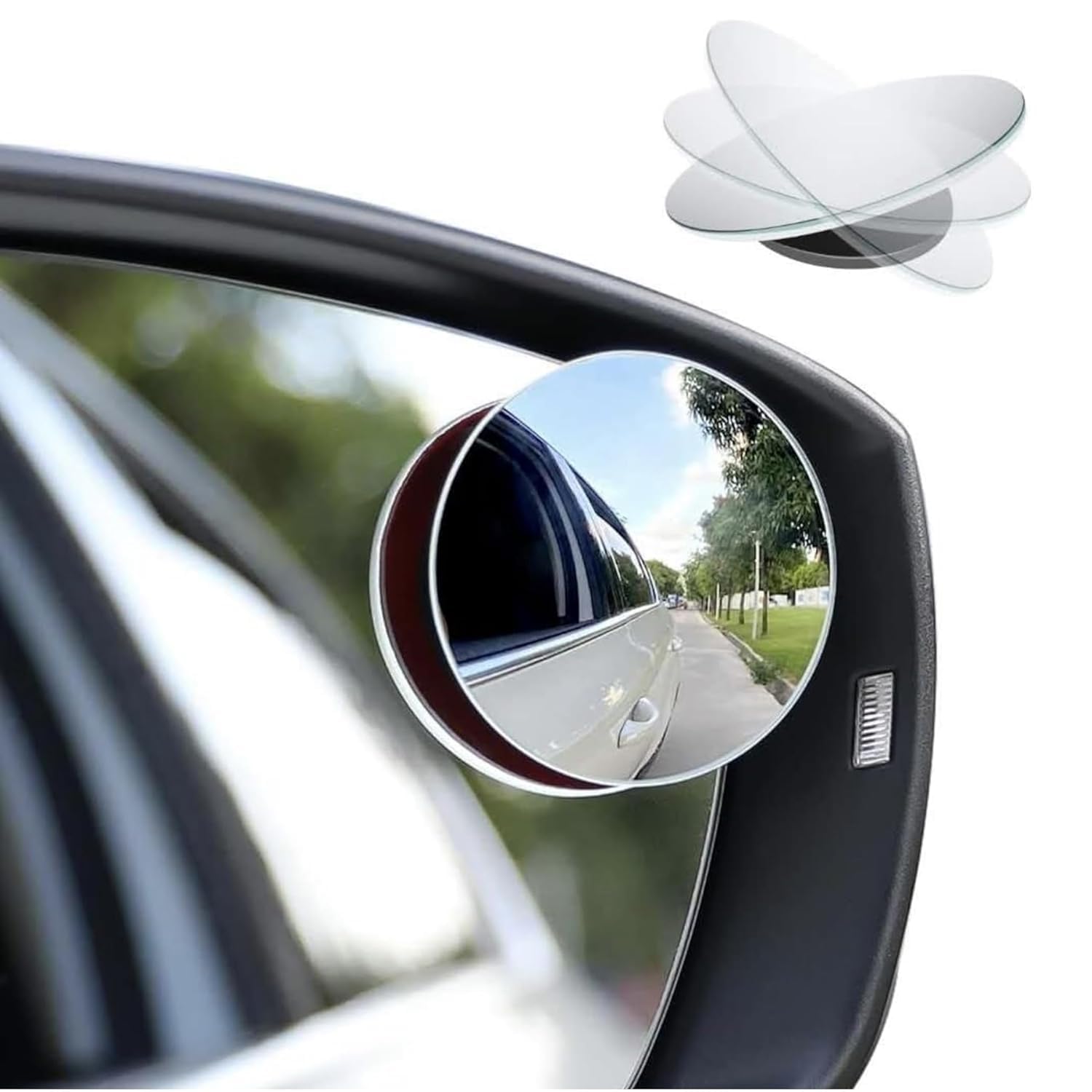 Side mirror with anti-fog feature for vehicles