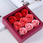 Rose flower bath soap bars close-up showing texture and petal shaping