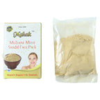 Close-up of natural ingredients used in herbal Multani Mitti face pack