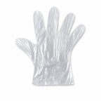Easy-to-wear transparent disposable gloves