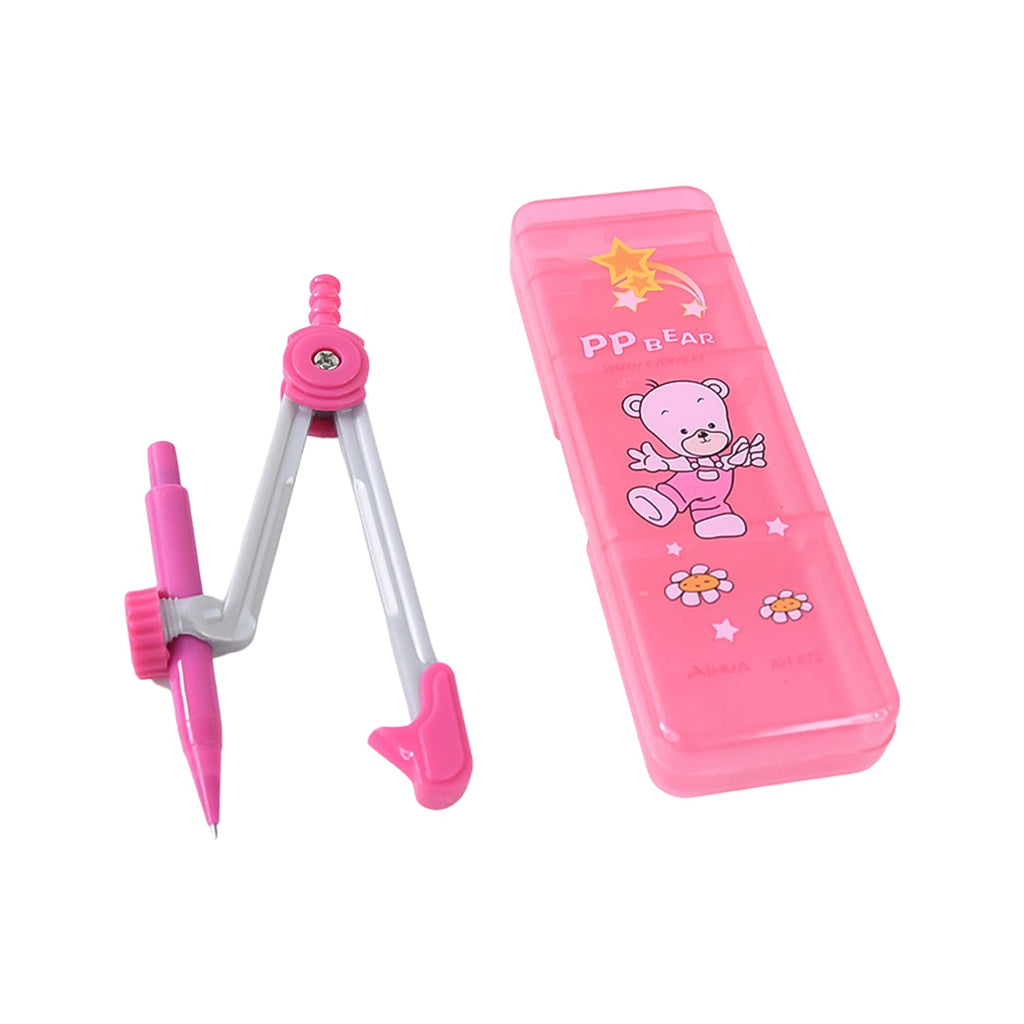 Fun Form school geometry kit with kids compass and pencil holder