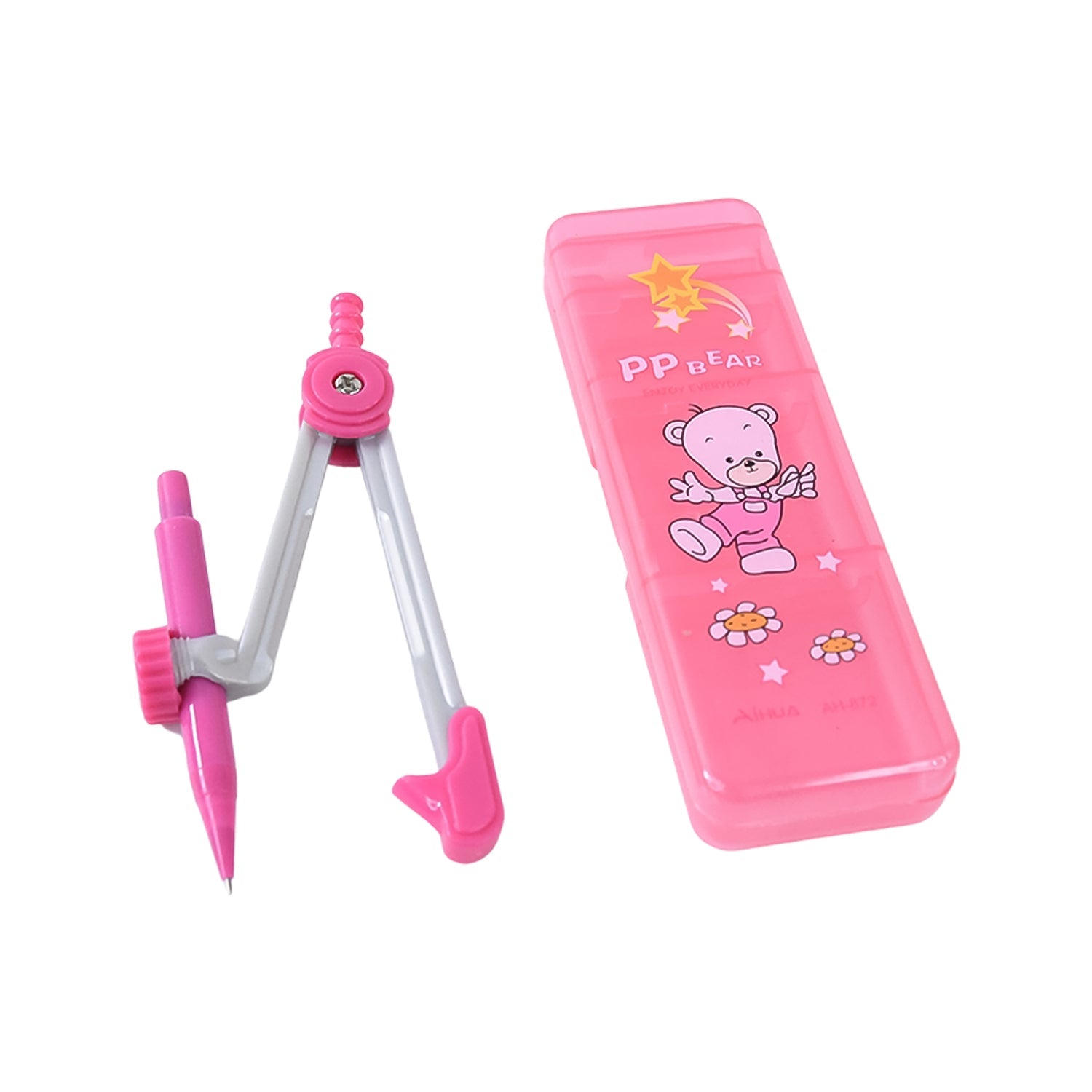 Fun Form school geometry kit with kids compass and pencil holder