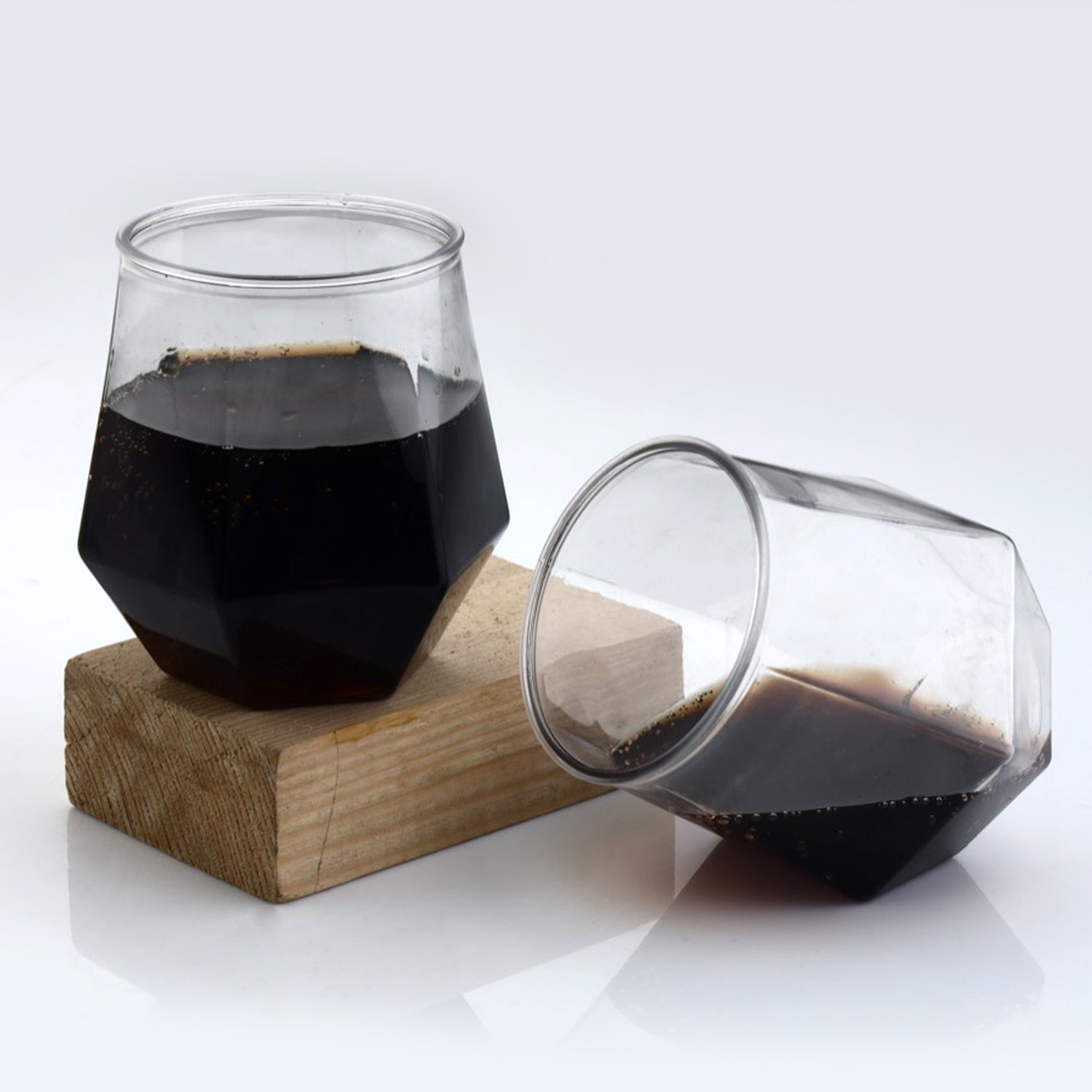 Unbreakable clear pilsner glass made from food-safe polycarbonate.