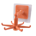 Kitchen organizer with multiple hook arms for cooking tools