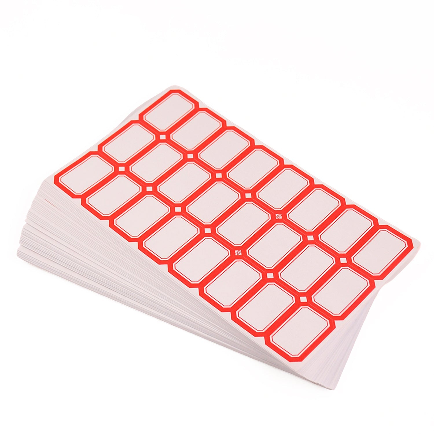 Office supplies labeled with writable label stickers