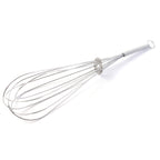 Wire whisk used as egg beater for mixing and aerating ingredients