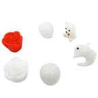A collection of multi-shape LED Crystal Night Lights creating ambient mood lighting.