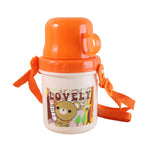 Portable kids water cup with strap, ideal for travel and school