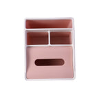 Organizer with multiple compartments and tissue slot for cosmetics and accessories