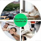 Ergonomic soft foam earplugs for quiet studying and restful sleep.