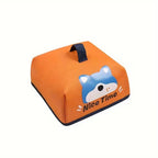 Dust-proof reusable fabric food cover for protecting snacks