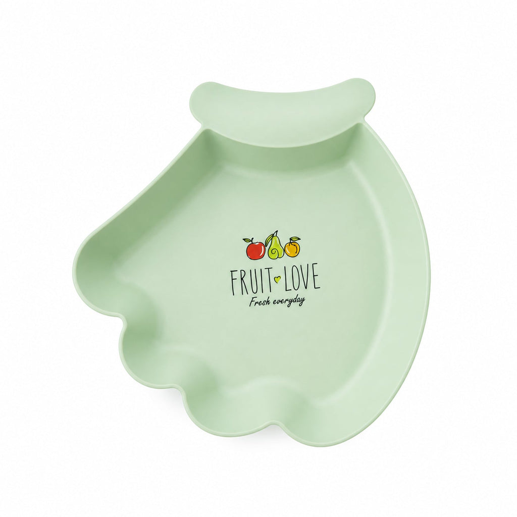 Safe and sturdy kids snack plate in vibrant color