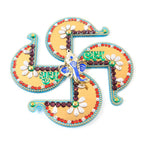 Decorative Swastik Shubh Labh wall hanging designed for pooja room and home decor