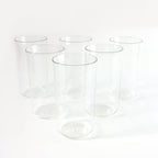 300ml juice glass set made of durable glossy plastic for everyday use
