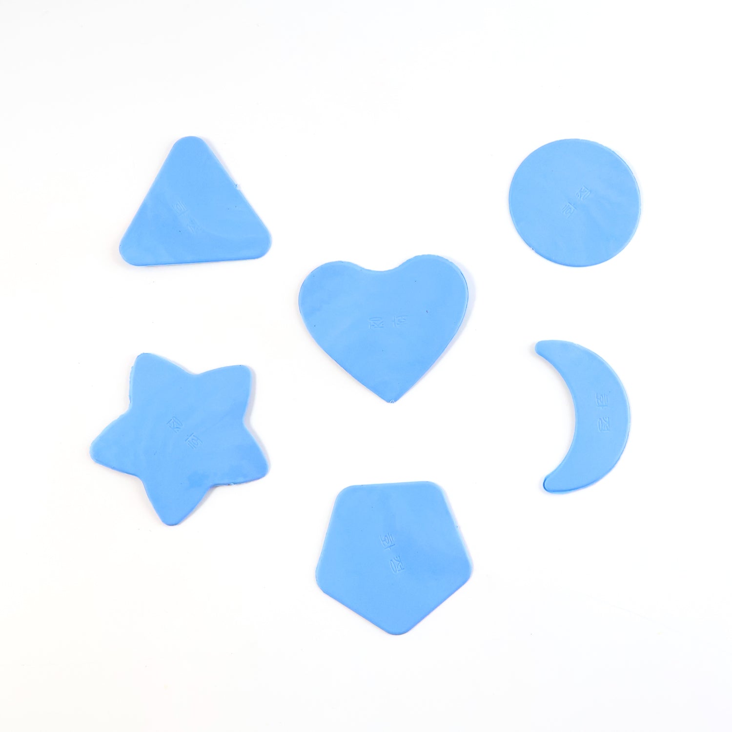 Set of 6 haircut design stencils made from durable transparent plastic