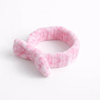 Soft plush hair holding band for spa and daily skincare use