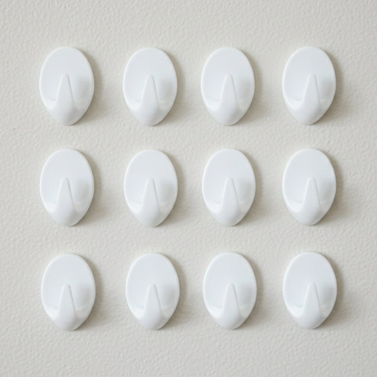 Close up of a strong self adhesive hook showing compact design