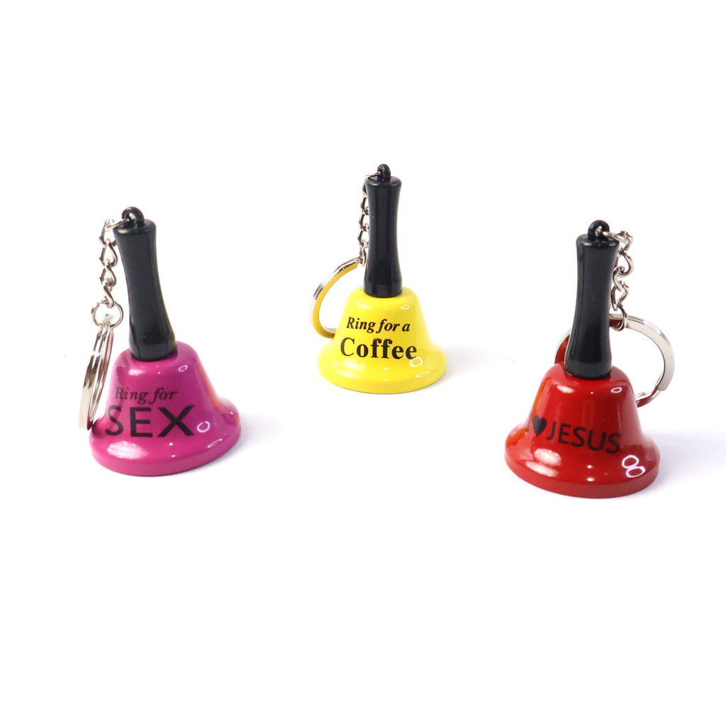 'Ring for Wine' bell with black handle as key accessory