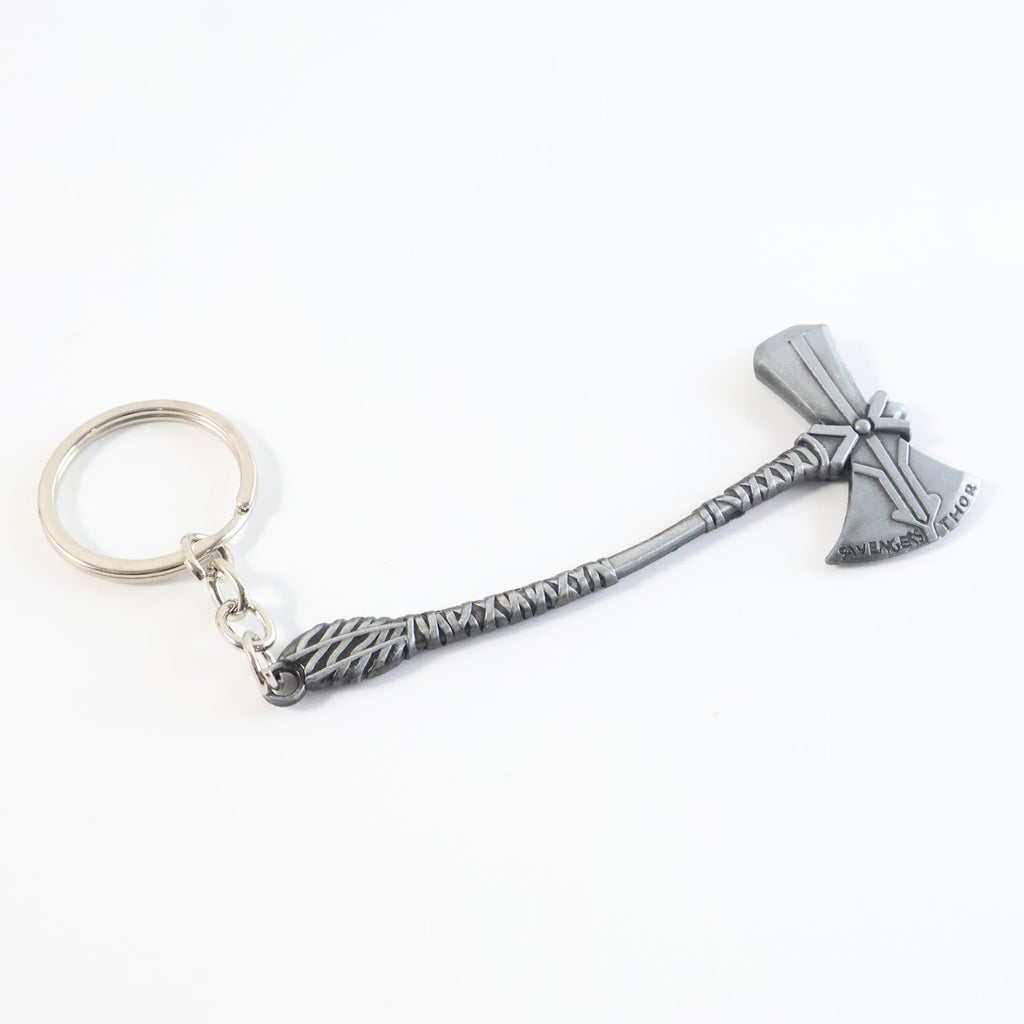 Stylish matte finished axe keychain ideal for keys or bag decoration