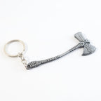 Stylish matte finished axe keychain ideal for keys or bag decoration