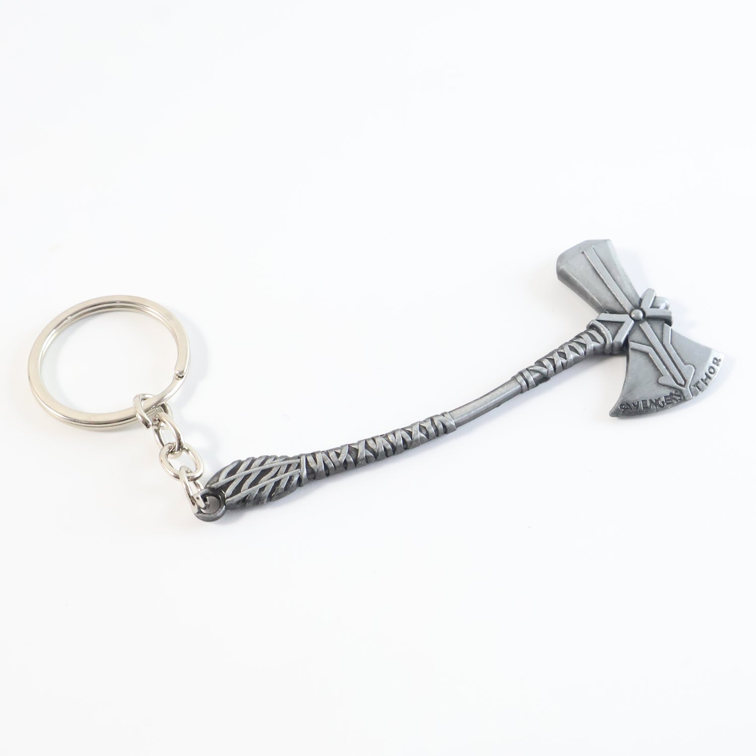 Stylish matte finished axe keychain ideal for keys or bag decoration