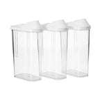 Durable plastic airtight containers with secure lids for kitchen essentials