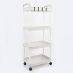 Compact 4 tier storage trolley ideal for household storage
