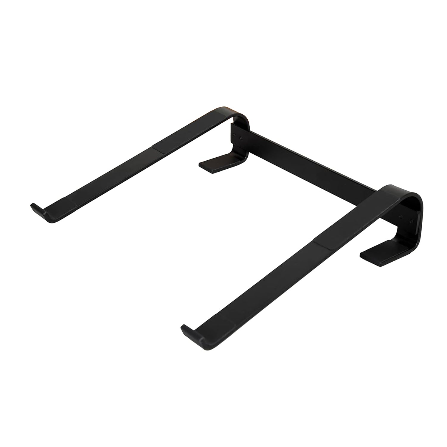 Compact metal desk laptop rack saving workspace