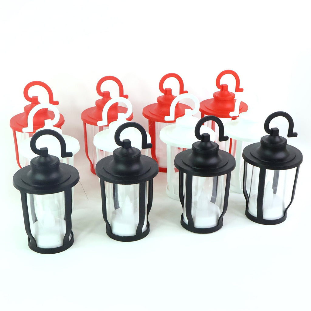 LED decorative lantern shaped flameless candle that works as night lamp
