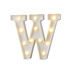 Portable W shaped decorative lamp battery operated for home use