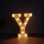 Close-up of LED bulbs in battery operated decorative night light