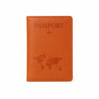 Organized travel passport wallet displaying multiple card slots