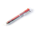 Retractable click mechanism of the multicolor ball pen for easy color changes.